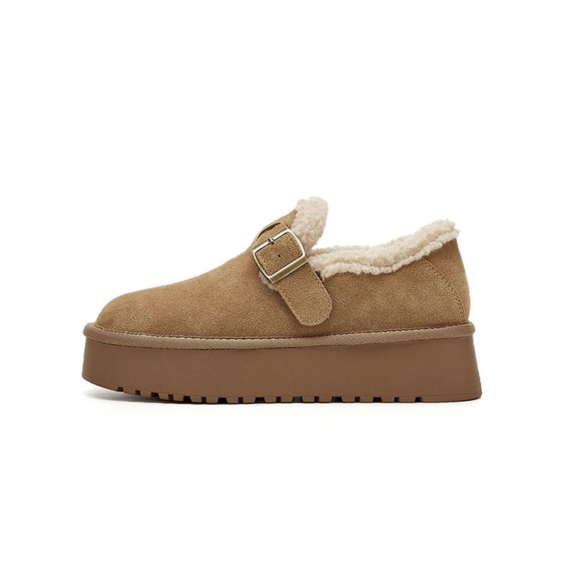 达芙妮 DAPHNE DAPHNE Suede Ankle Snow Boots