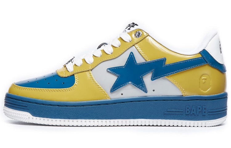 A BATHING APE STA White Blue Yellow