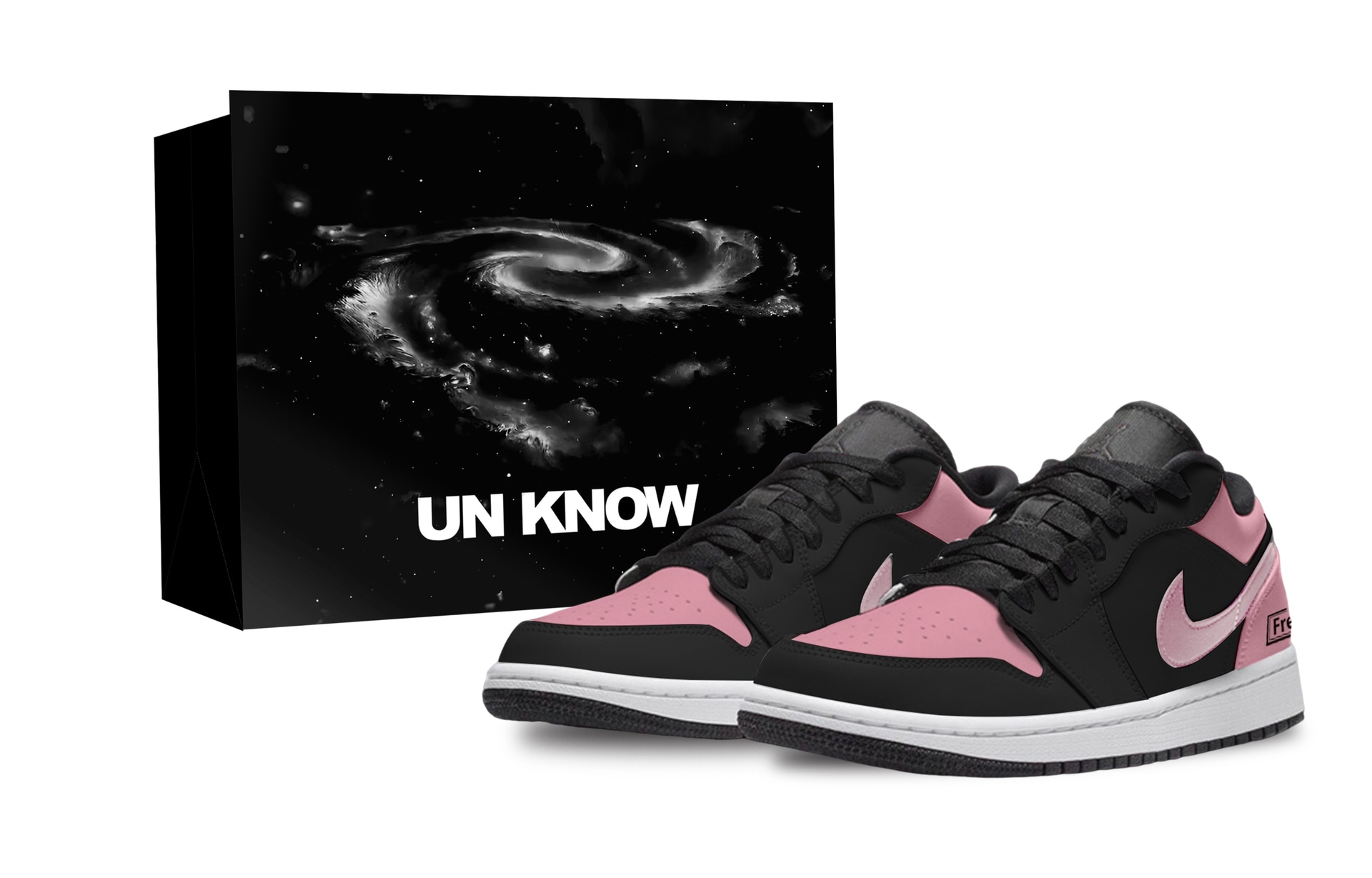 Jordan Air Jordan 1 Black Pink Toe
