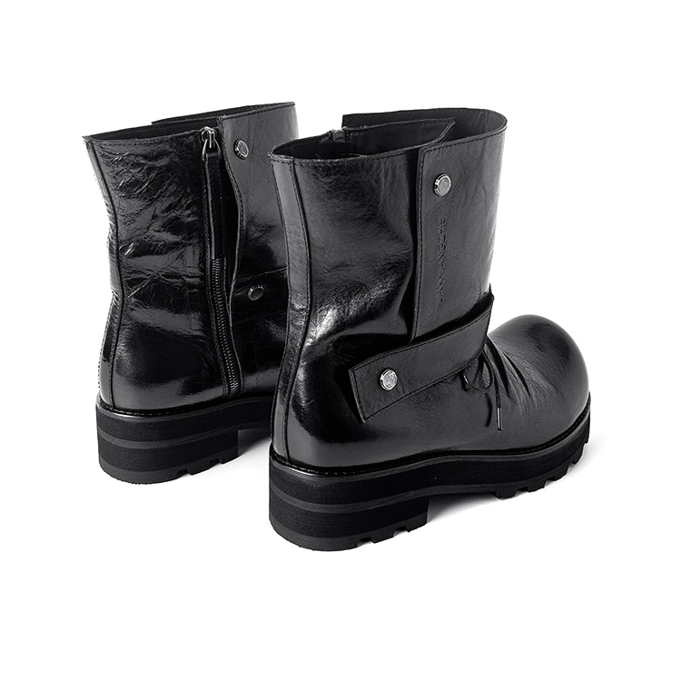 HUANXIANGZHE Huanzhe Black Platform Boots — фото 5