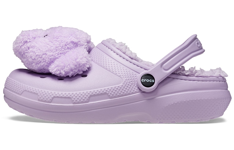 Lazy Oaf x Crocs Classic Lined Clog Crystal Purple