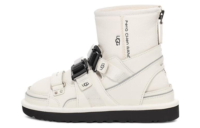 FENG CHEN WANG x UGG 2-in-1 Slippers Short Snow Boots White