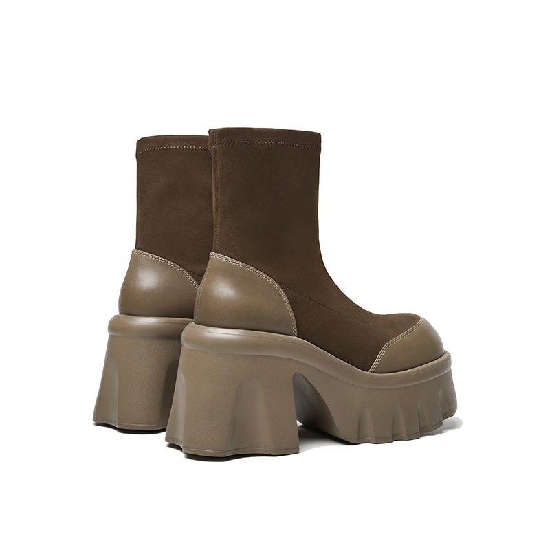 Cherykally Retro Platform Ankle Boots 10cm — фото 2