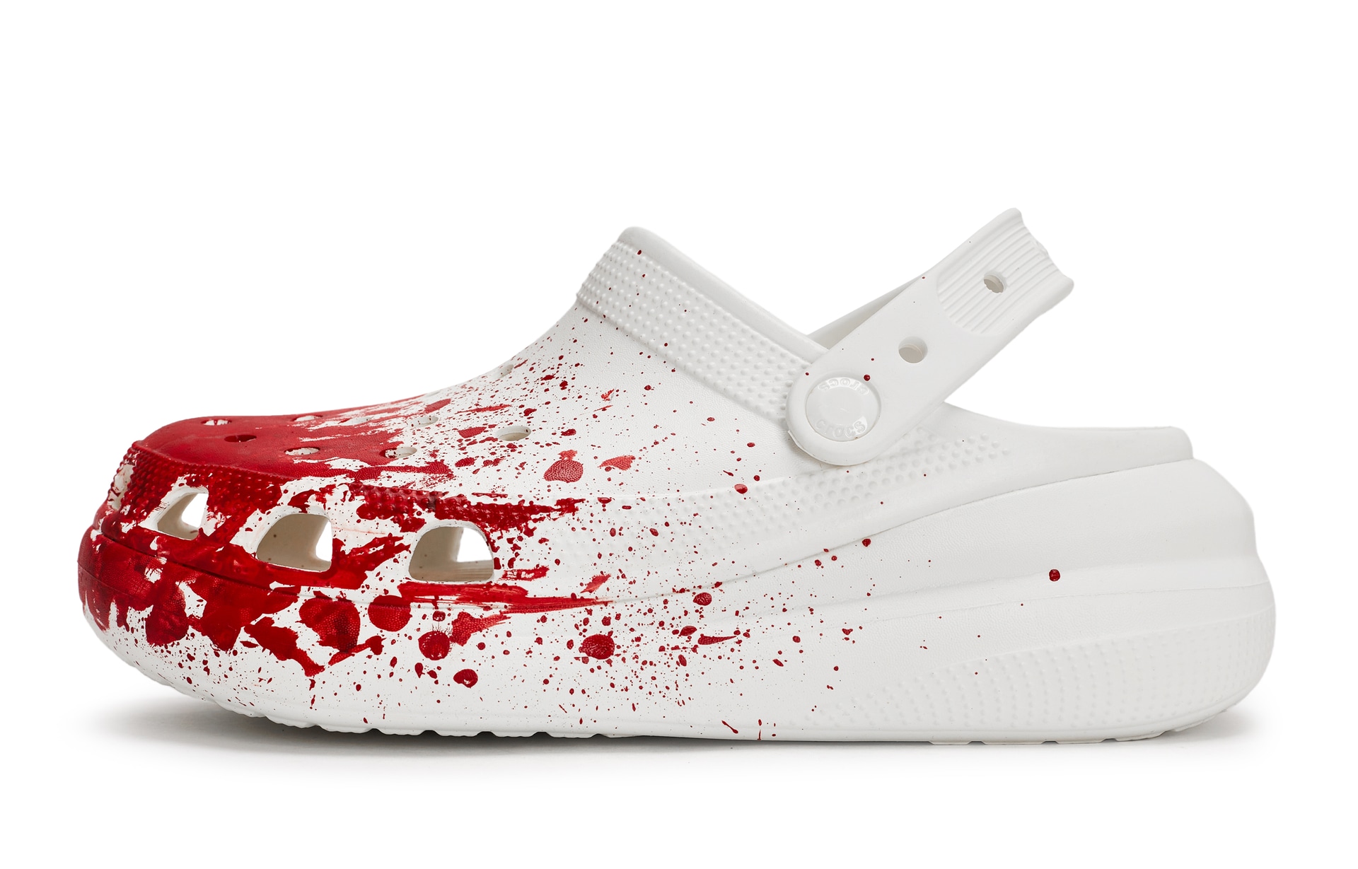 Crocs Crush Clog White Red — фото 1