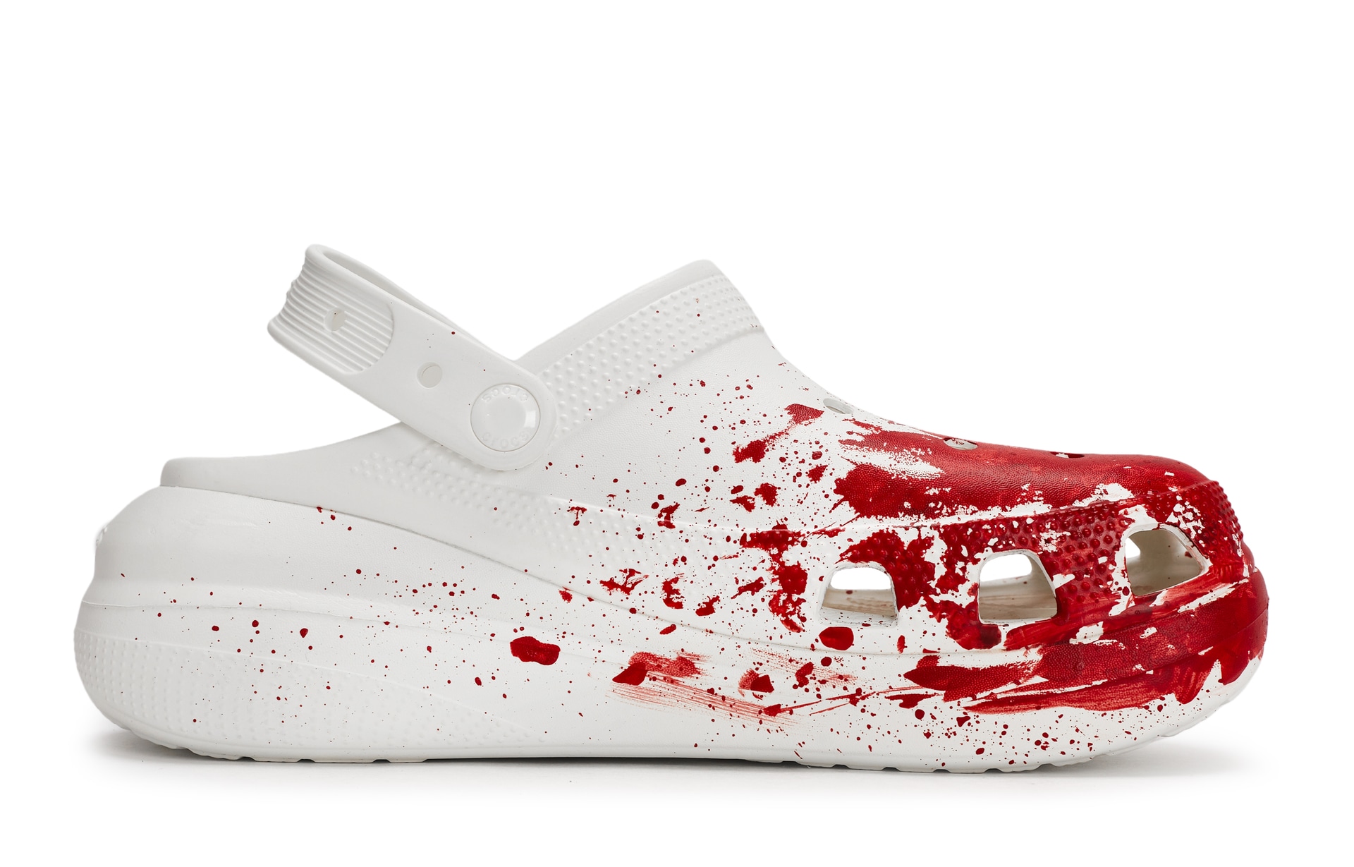 Crocs Crush Clog White Red — фото 2