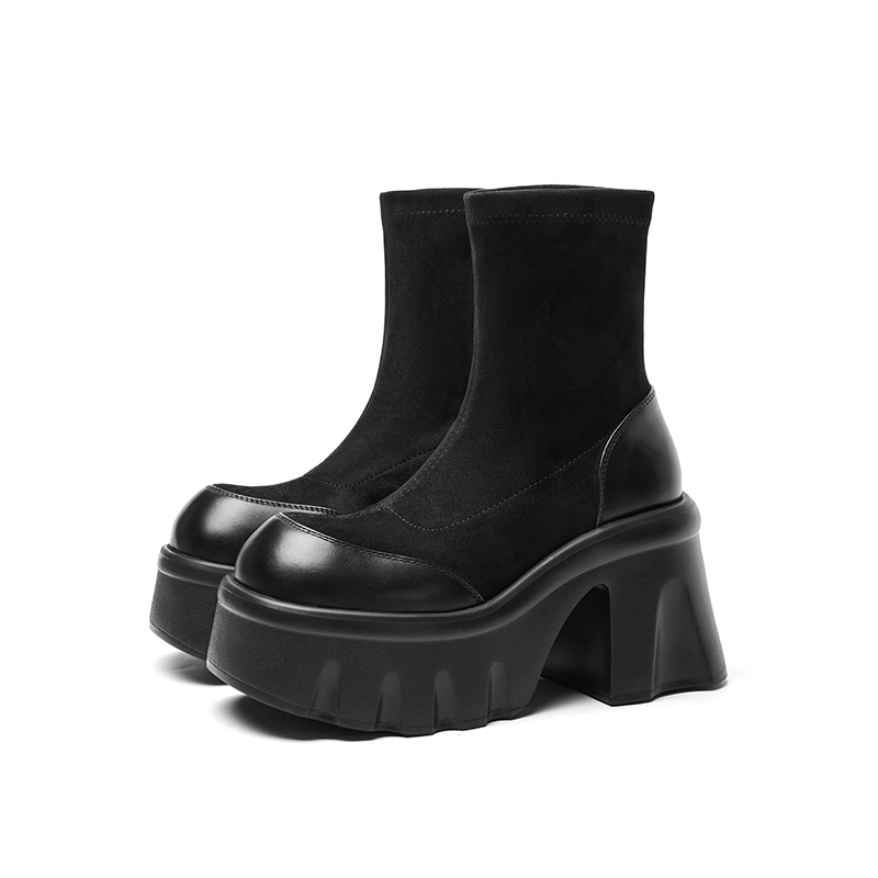 Cherykally Retro Platform Ankle Boots 10cm — фото 7