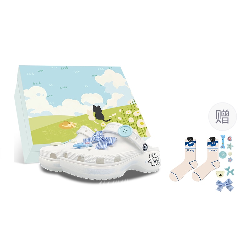 Crocs Classic Clog White Blue