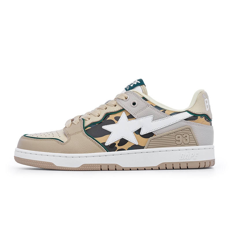 Кроссовки A BATHING APE Bape Camo Low Sneakers