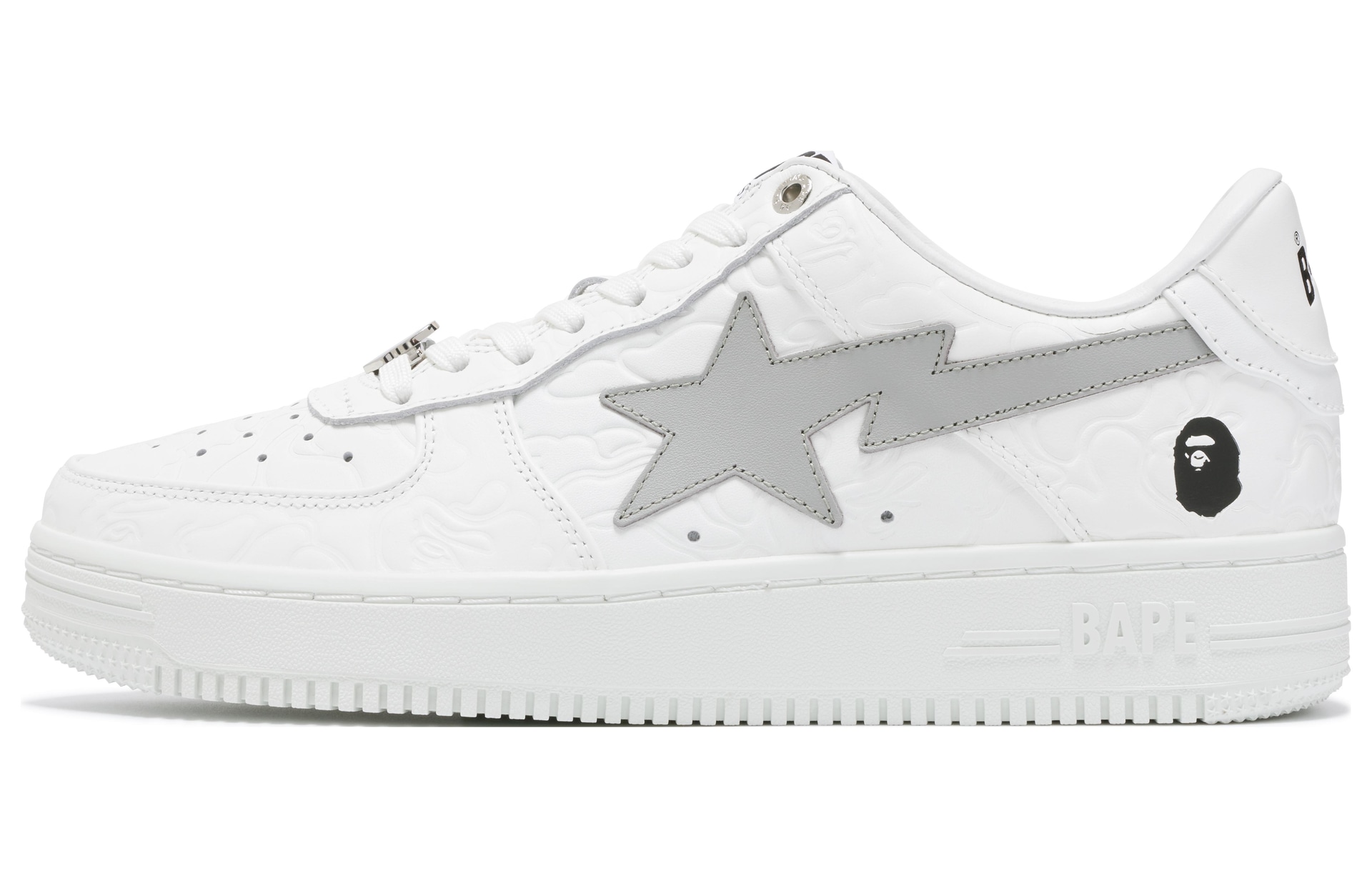 A BATHING APE STA White Grey