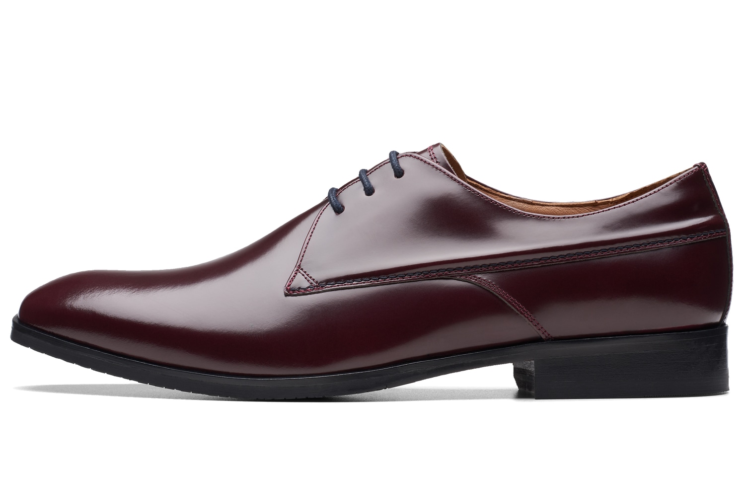 Clarks Craft Series Derby Deep Red