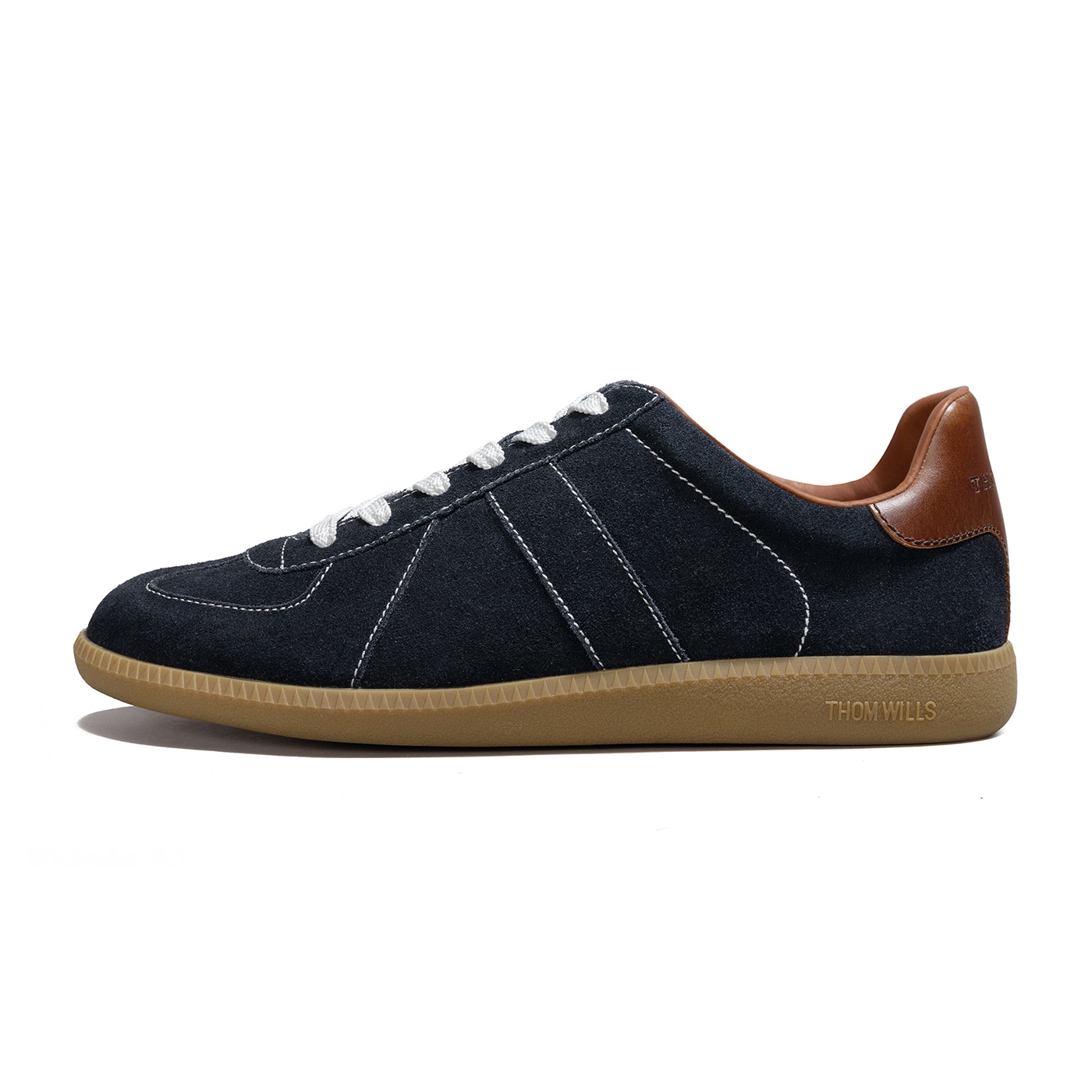 THOM WILLS Suede Trainer Navy