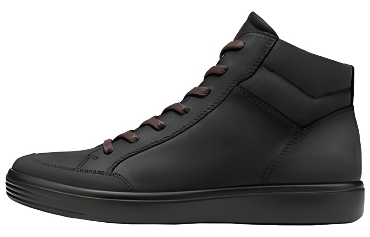 ecco/爱步 Ecco Soft 7 High Top Black