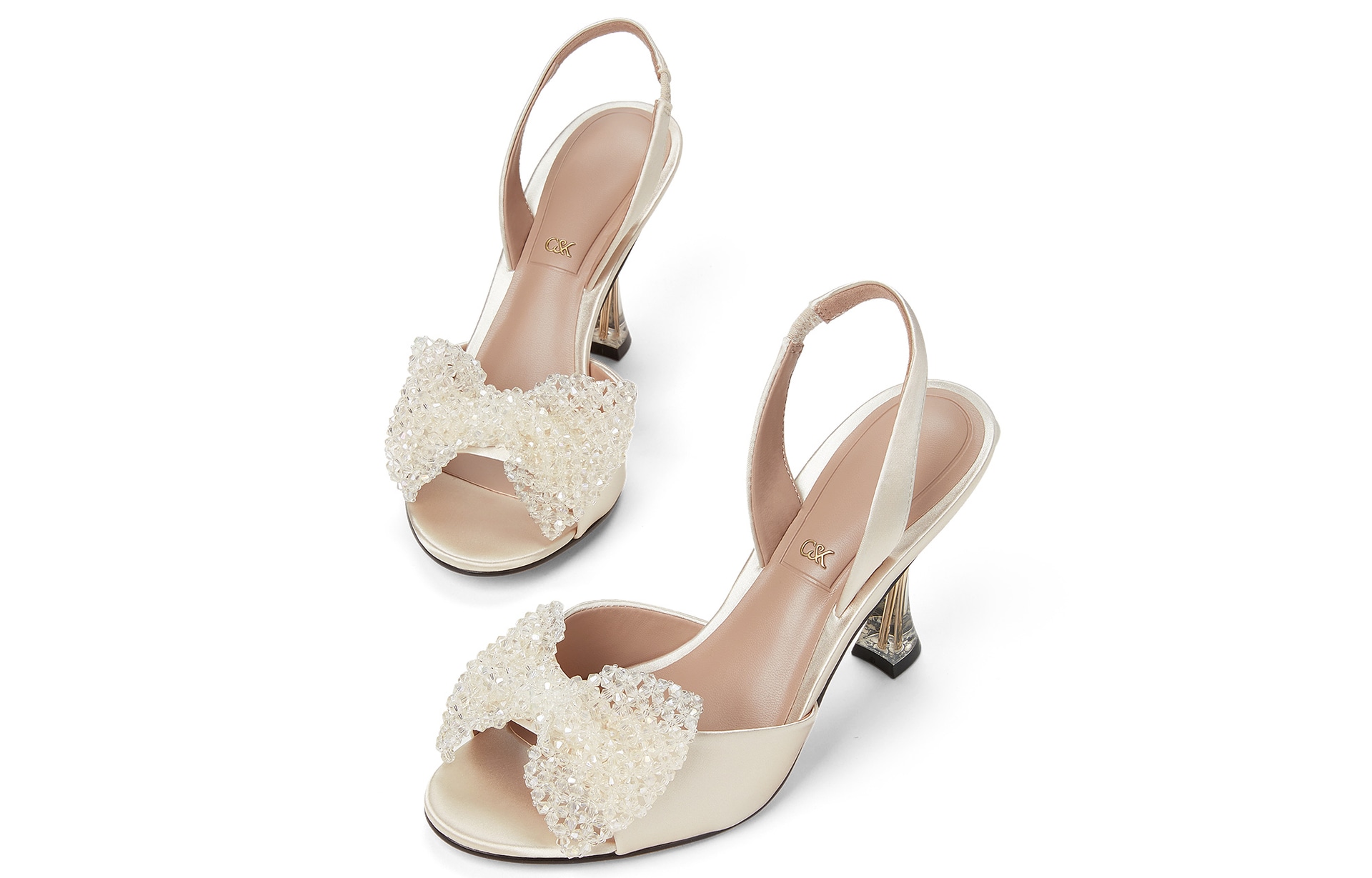 Charles&Keith CHARLESKEITH ck 9.3cm SilverChampagne — фото 6