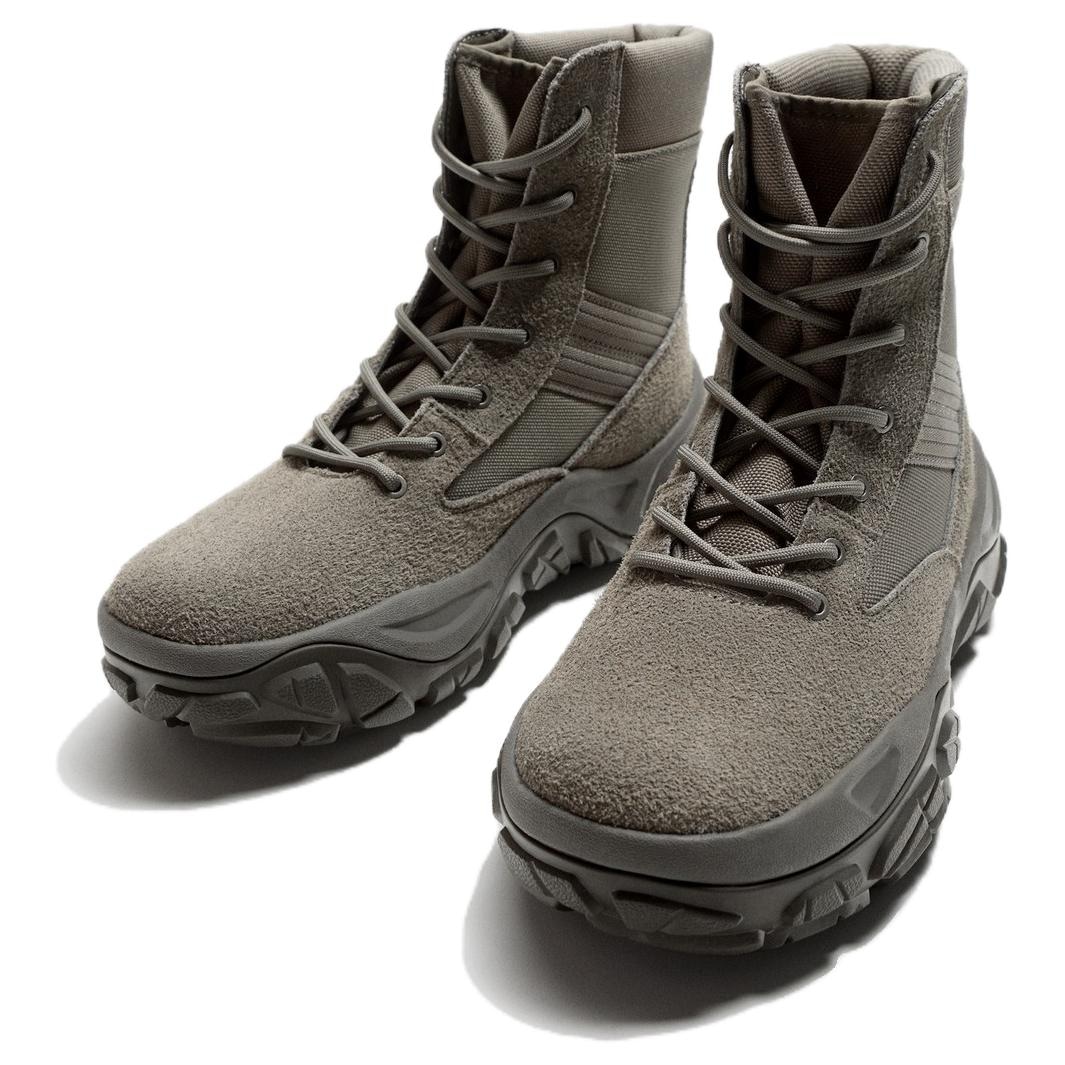Zara Short Boots Grey Brown — фото 2