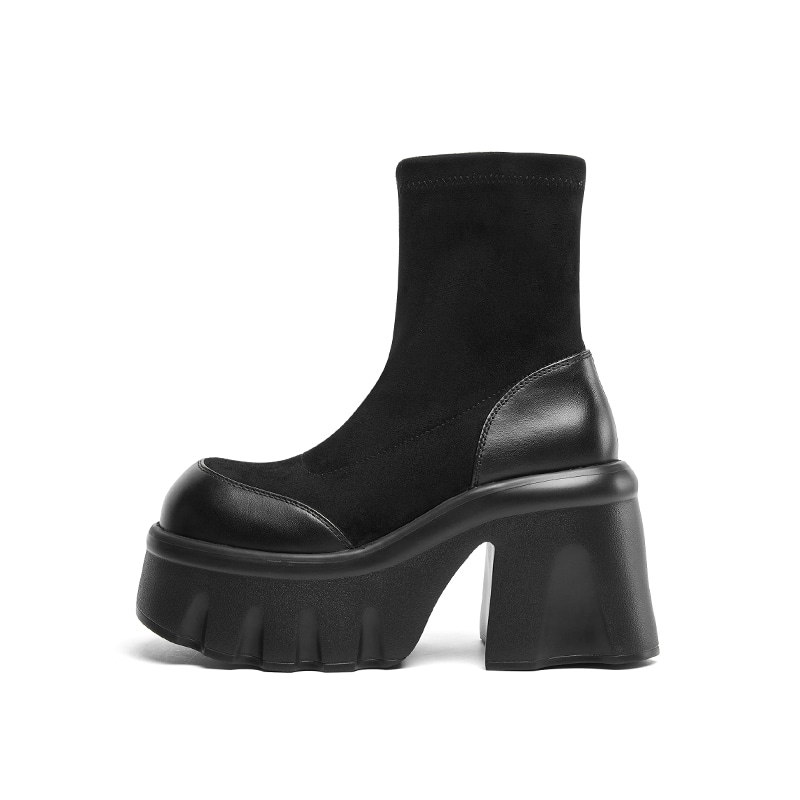 Cherykally Retro Platform Ankle Boots 10cm — фото 6