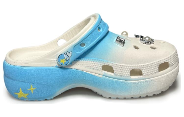 Crocs Classic Lined Blue White — фото 1