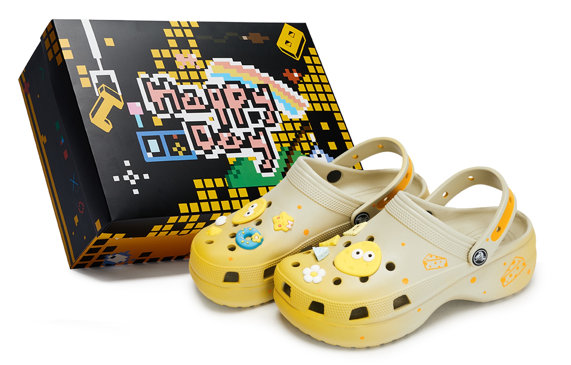 Crocs Classic Platform Clog Mango Cheesecake