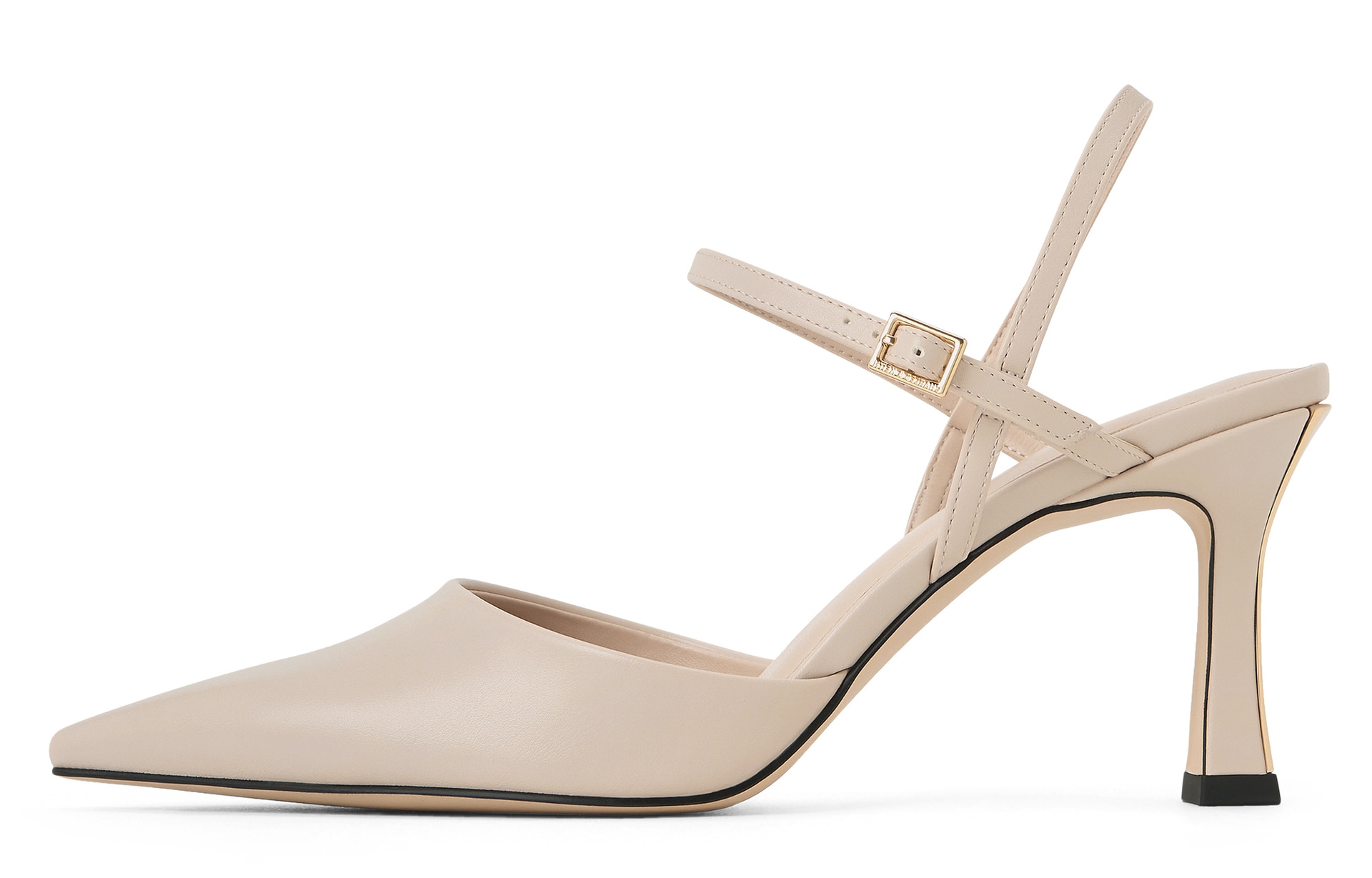 CHARLES&KEITH CHARLESKEITH ck PU 8cm NudeBlack
