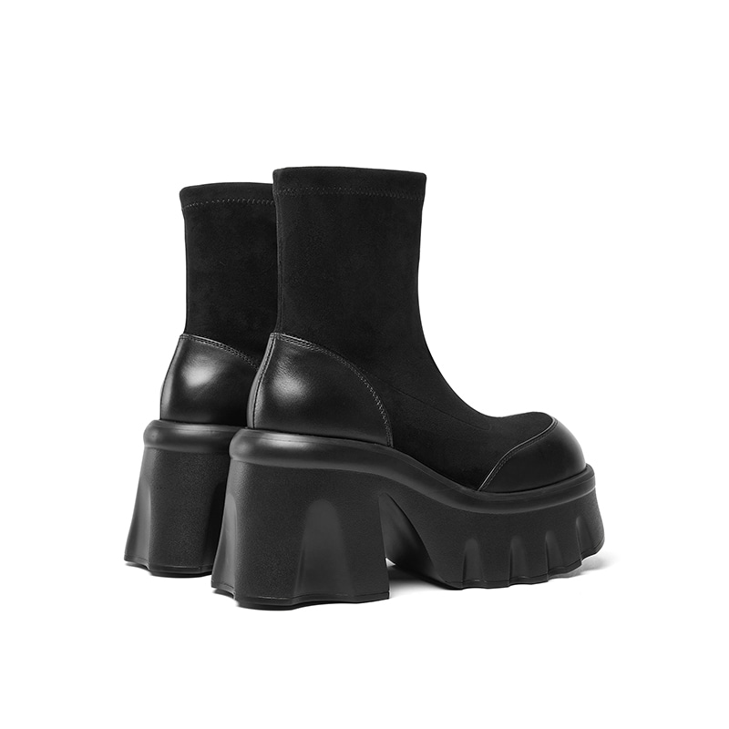 Cherykally Retro Platform Ankle Boots 10cm — фото 8