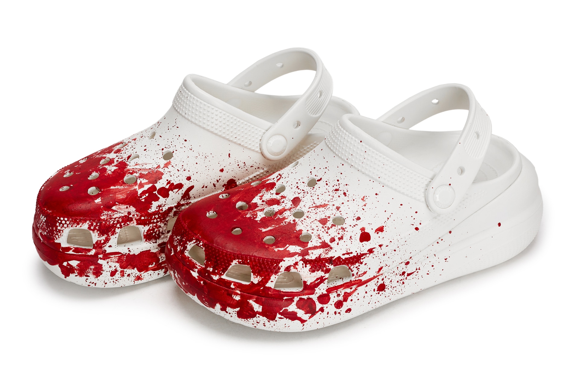 Crocs Crush Clog White Red — фото 3