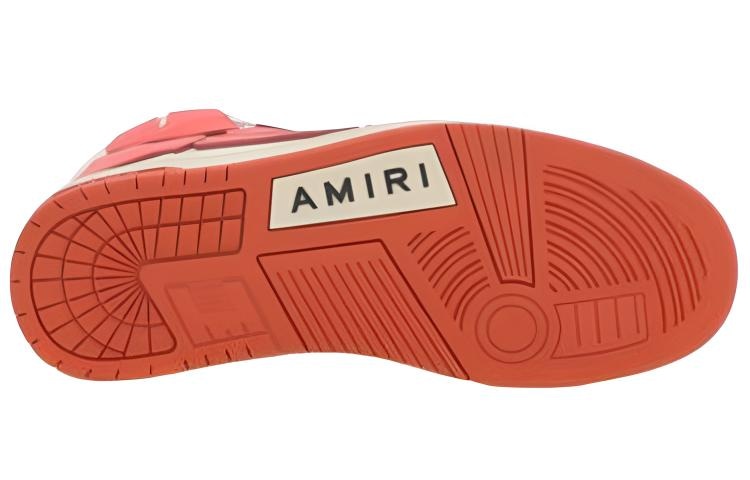 Amiri Skel-Toe Hi White Red — фото 5
