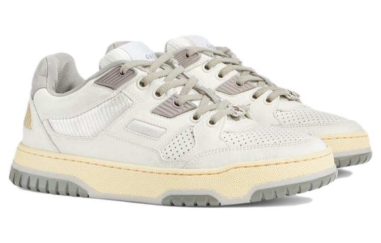 Gucci Leather Low Top Sneakers Off-White — фото 2