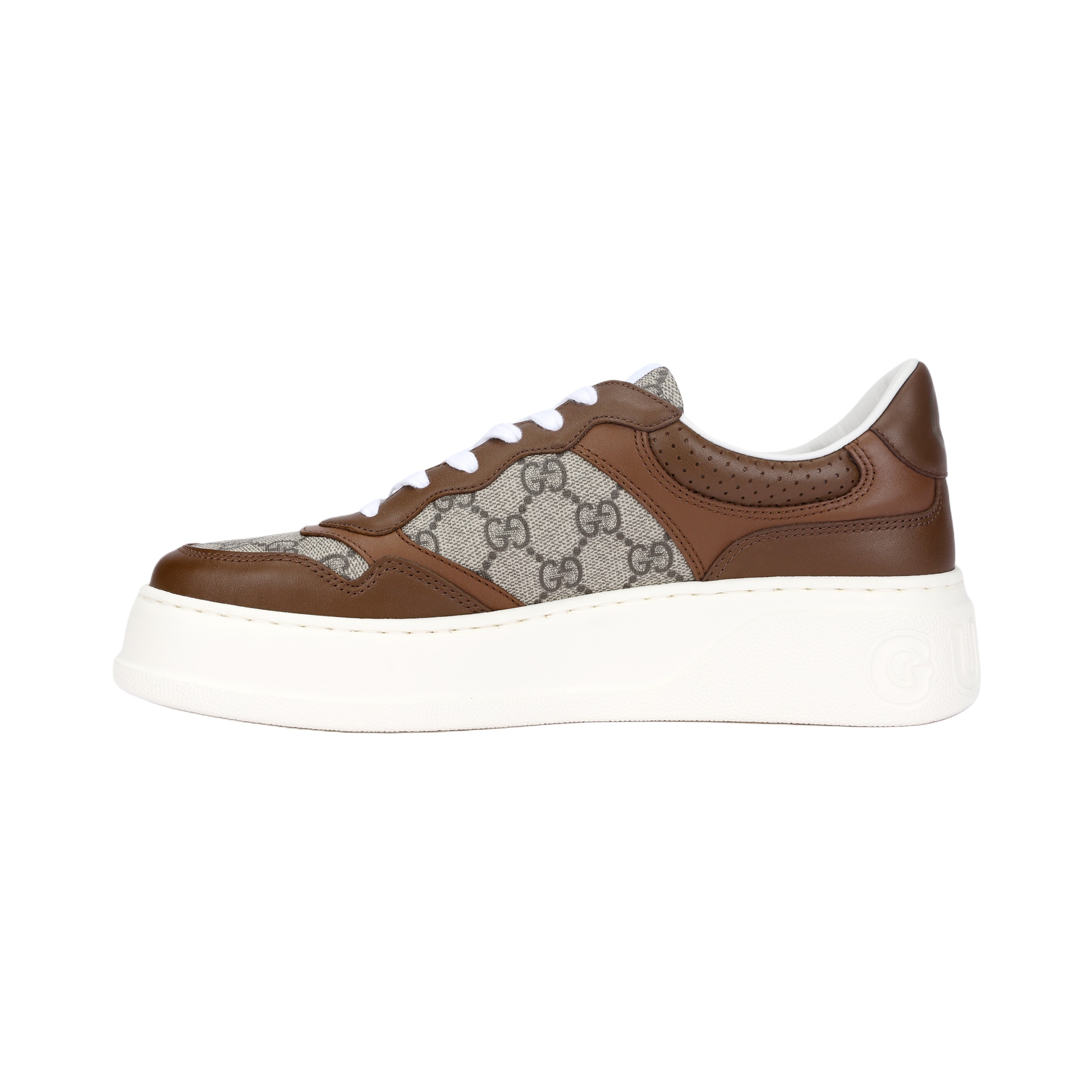 GUCCI/古驰 Gucci Brown Canvas Sneakers
