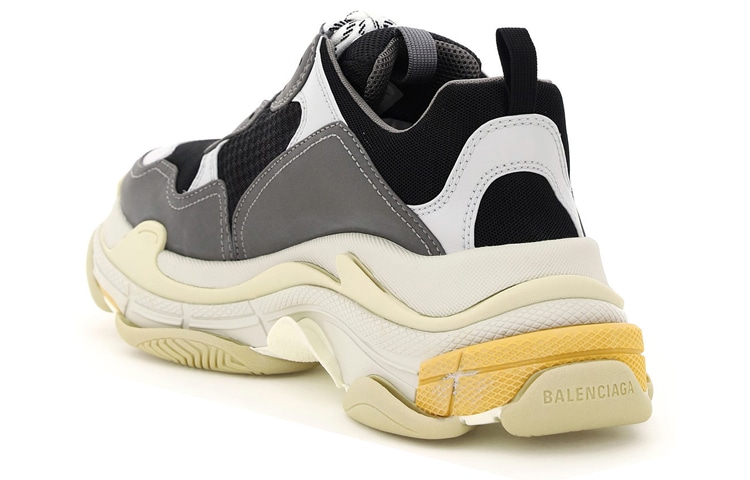 Balenciaga Triple S Grey Yellow — фото 3