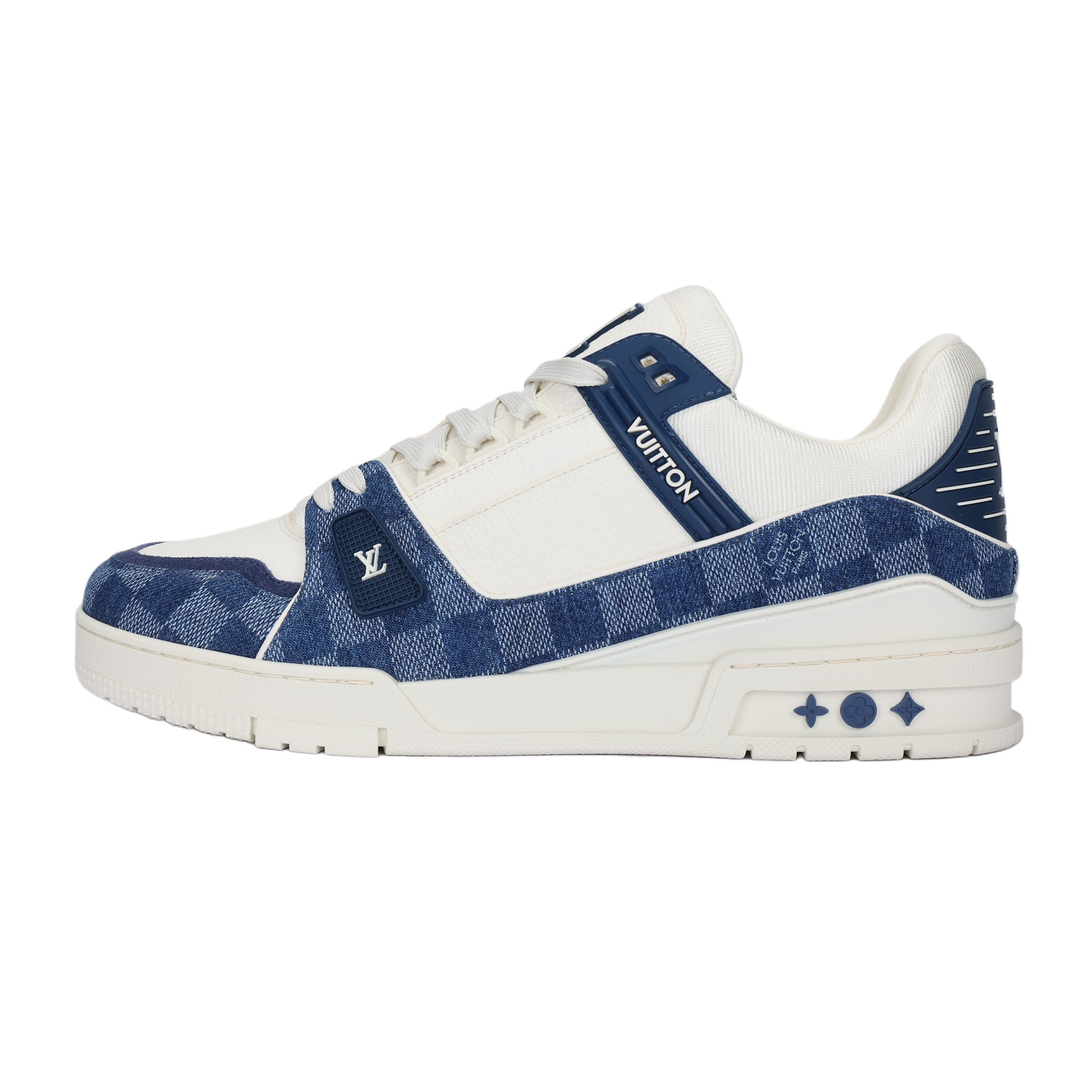 Кроссовки Louis Vuitton Trainer White Blue