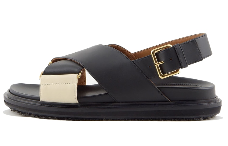MARNI Fussbett Black White