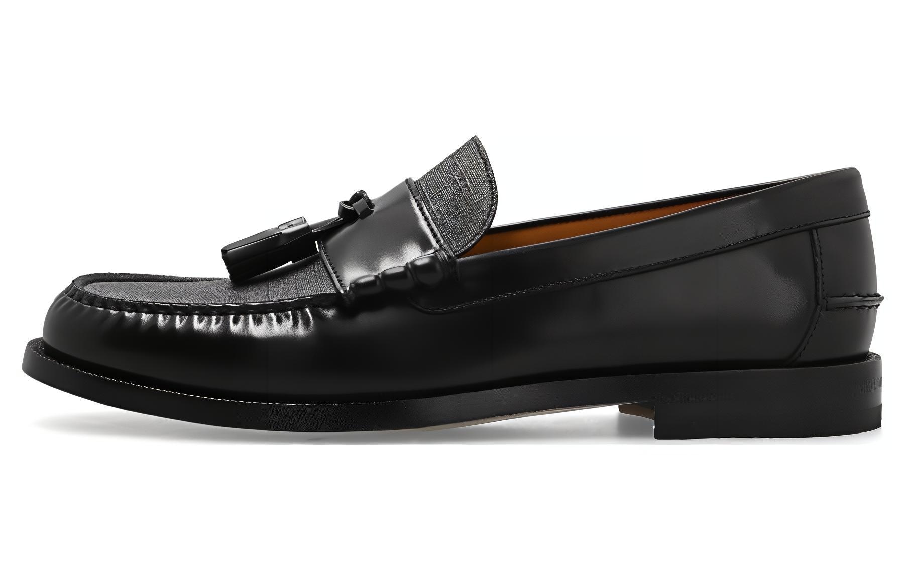 Gucci Leather Loafers Black