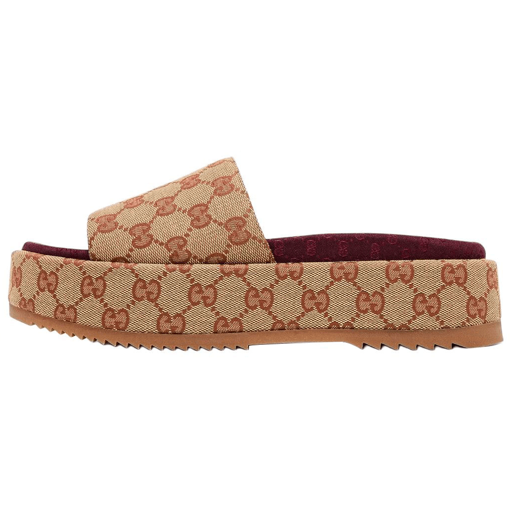 GUCCI/古驰 Gucci Slides Brick Red