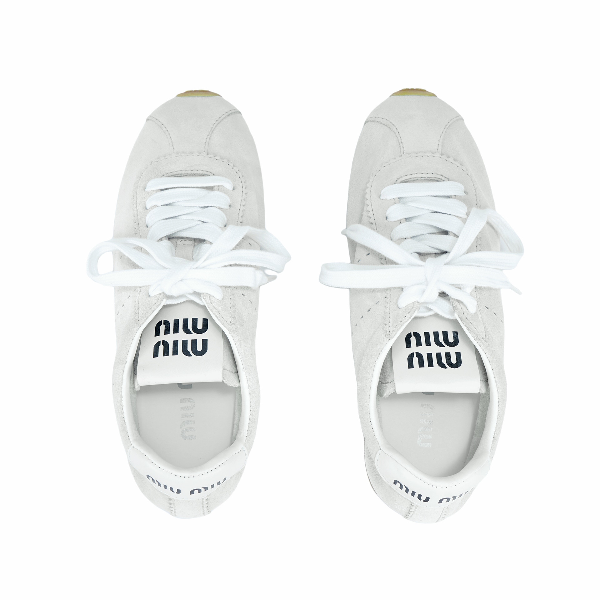 Miu Miu Beige Low-Top Sneakers — фото 2
