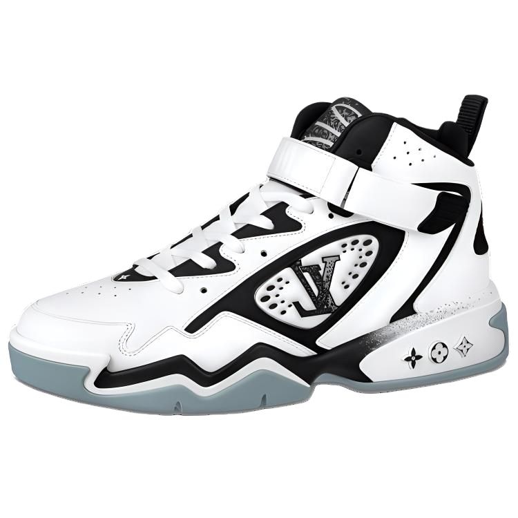 Кроссовки Louis Vuitton Trainer 2 White Black Floral