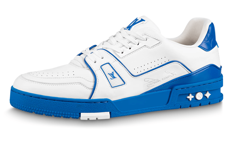 Кроссовки Louis Vuitton Trainer Low Top Sneakers Blue Red