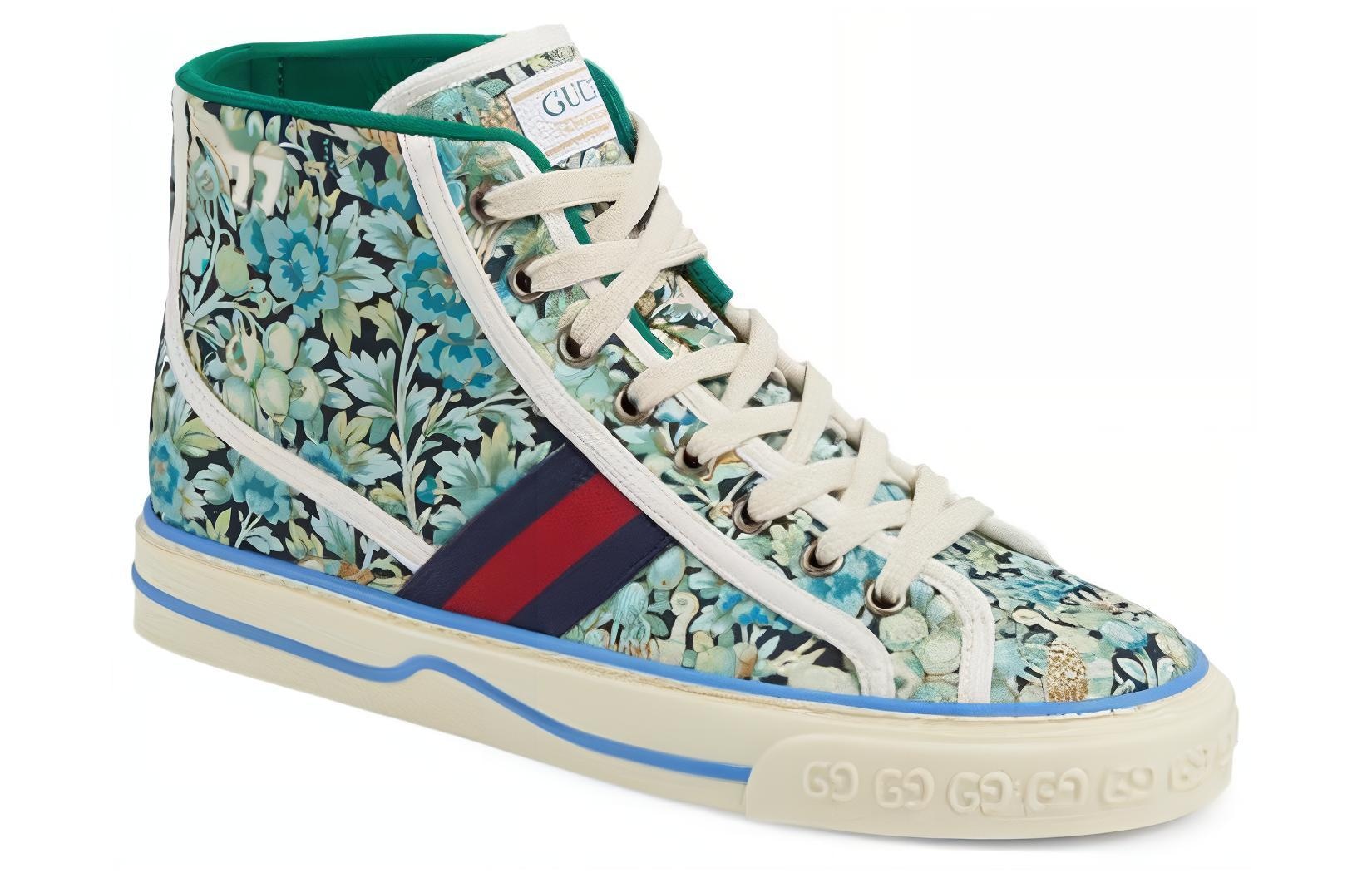 Gucci High-Top Sneakers Green — фото 1