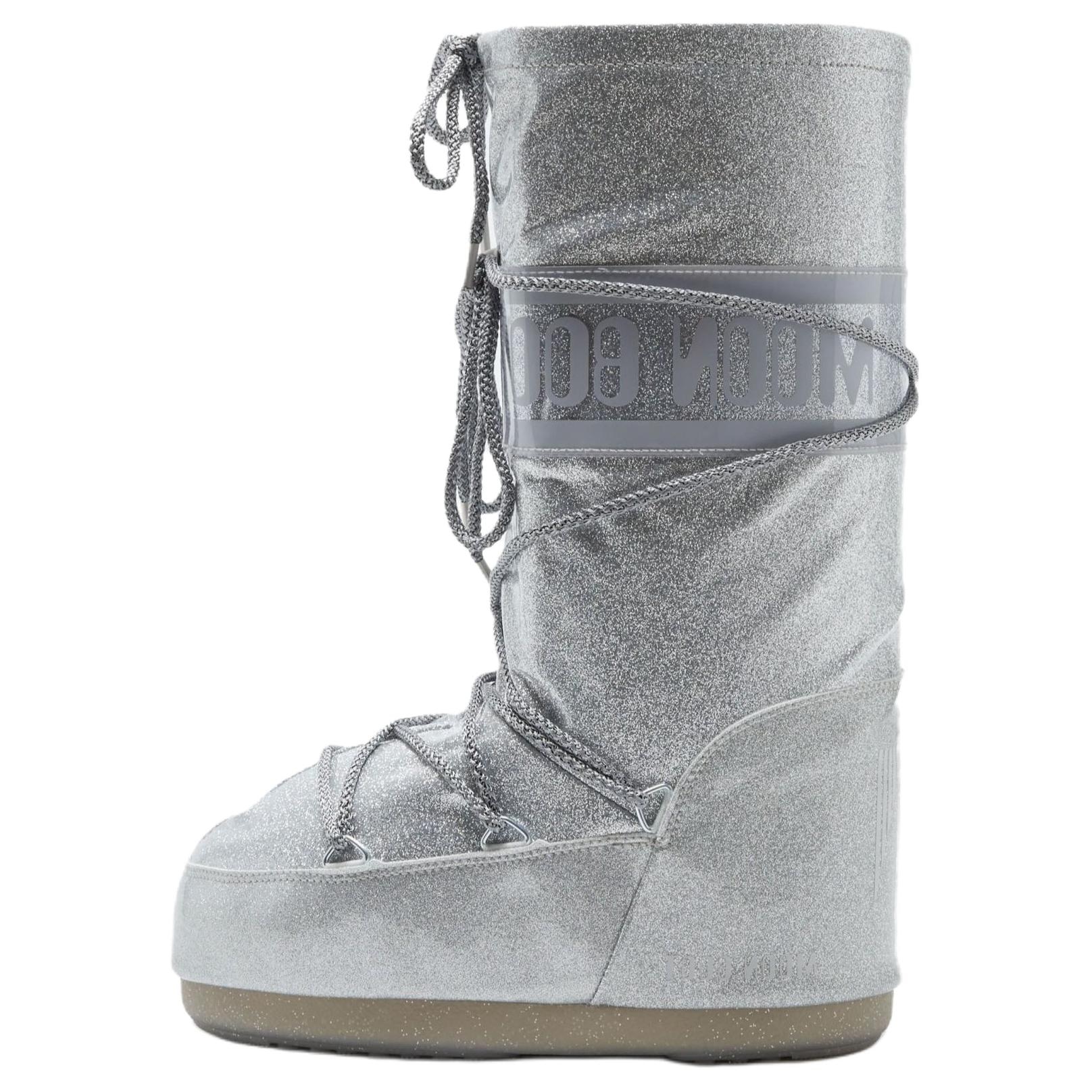 Moon Boot Silver Sequin