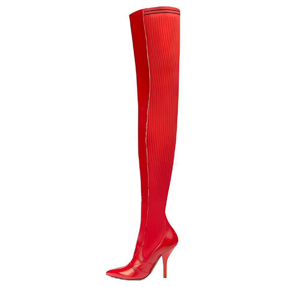 FENDI/芬迪 Fendi High Boots Red