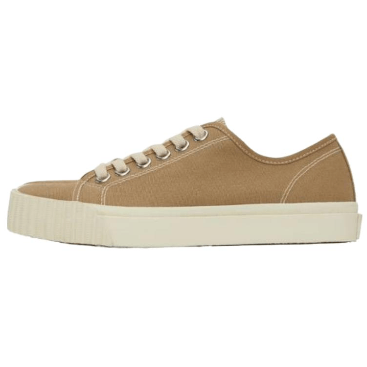 Maison Margiela/马吉拉 Maison Margiela Tabi Low Canvas Sneakers Light Brown
