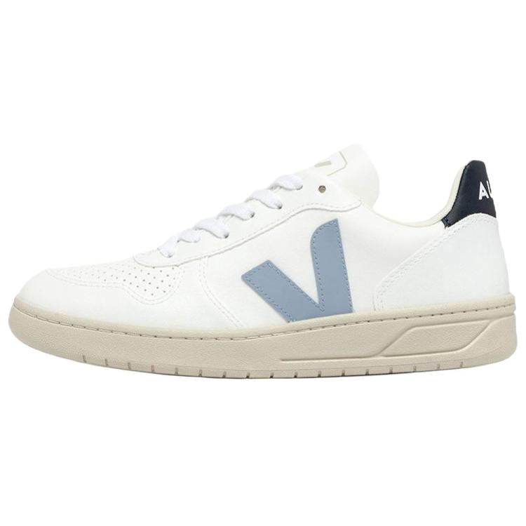 VEJA V-10 PU White Blue