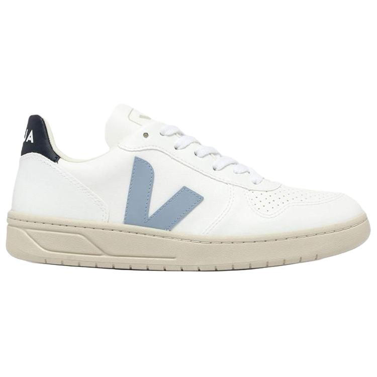 Veja V-10 PU White Blue — фото 1