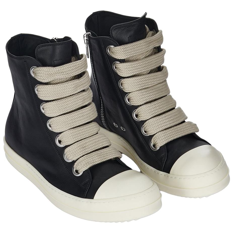 Rick Owens High Top Sneakers Black — фото 2