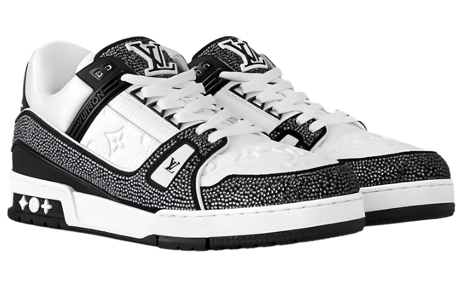 Louis Vuitton Trainer Black White — фото 1