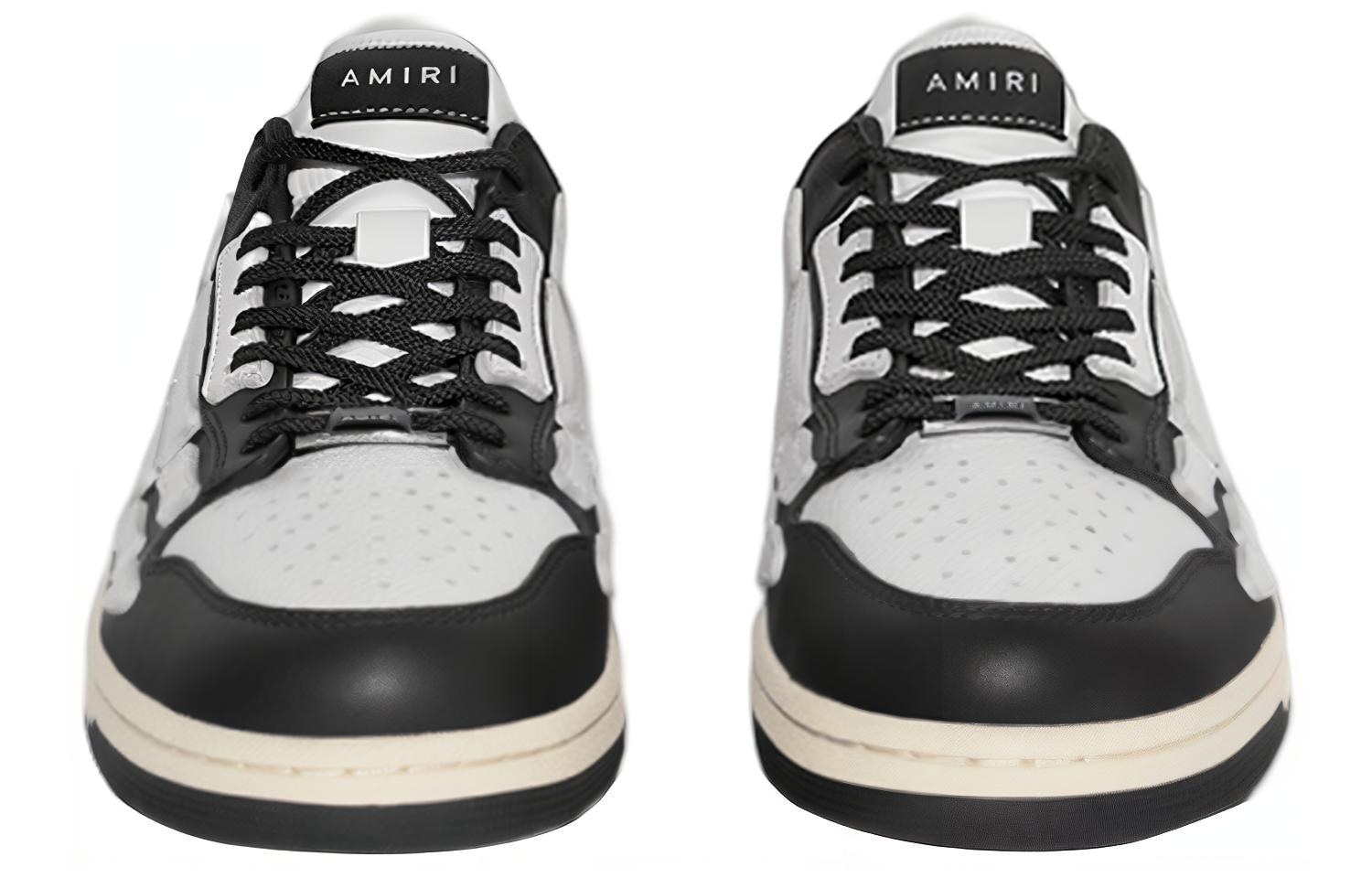 Amiri Bone Low Top White Black — фото 2