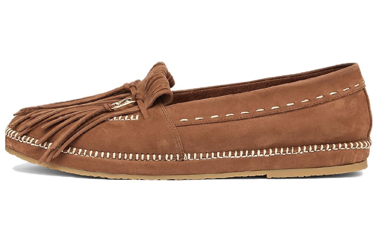 FENDI/芬迪 Fendi O'Lock Brown Loafers