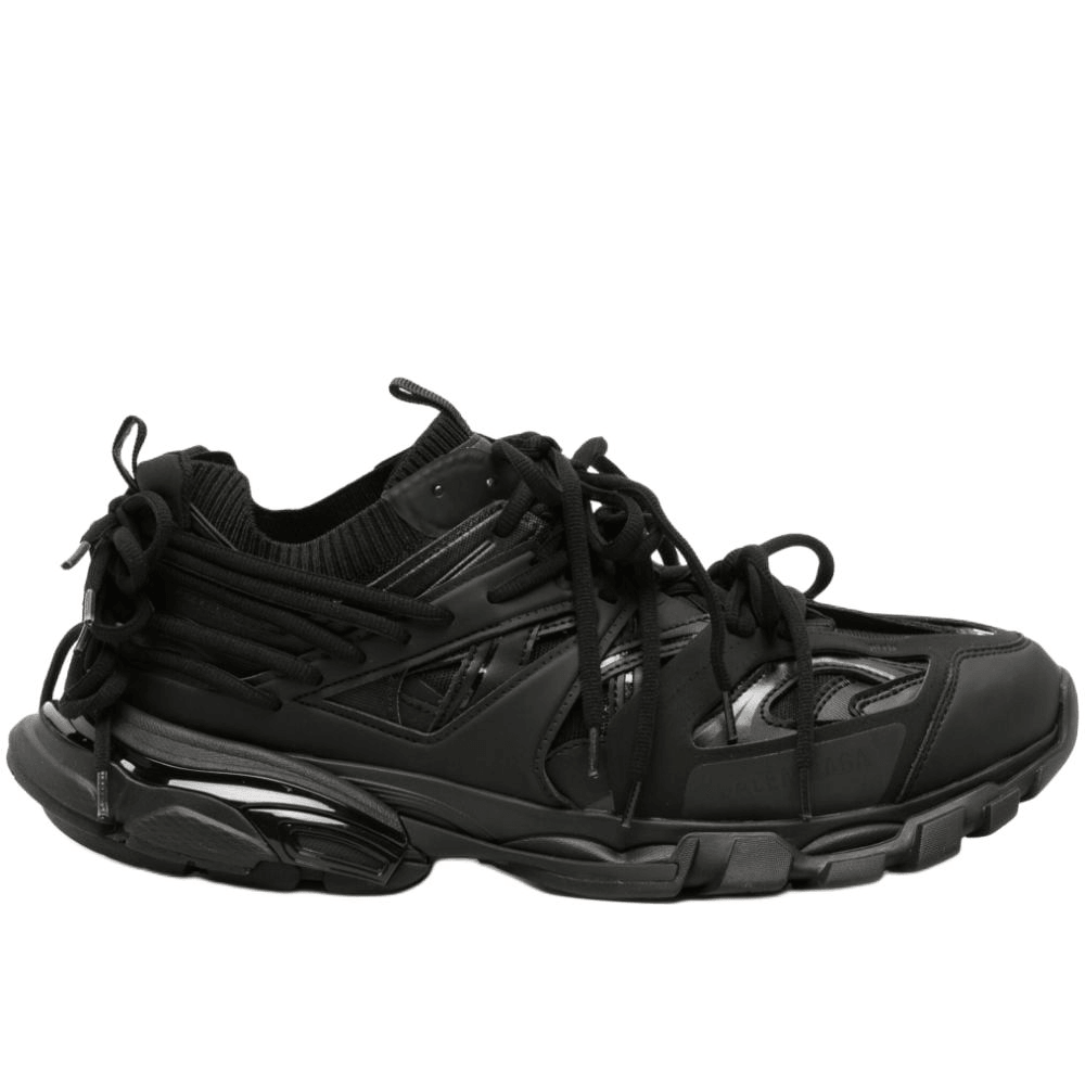 Balenciaga Low Top Lace-Up Sneakers Black — фото 1