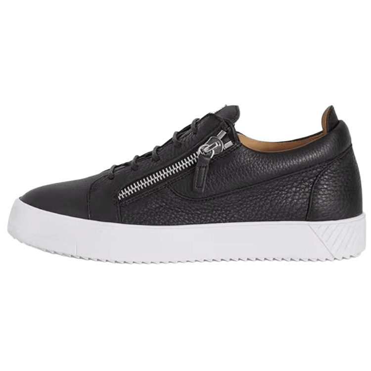 Giuseppe Zanotti GZ Low Top Double Zipper Sneakers Black