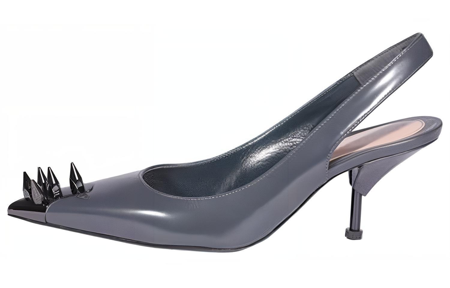 Alexander McQueen Punk Heels Grey