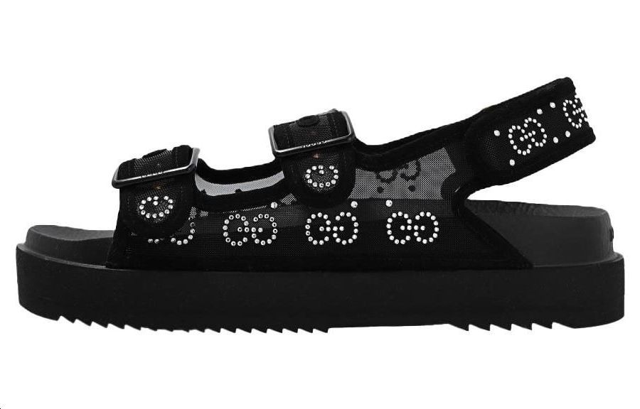 Gucci GG Black Sandals