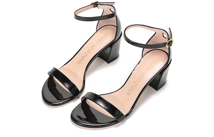Stuart Weitzman Тапочки (Арт. SIMPLEPATPATENT黑) — фото 2